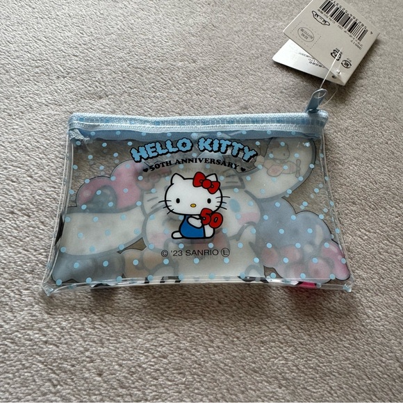 Sanrio Hello Kitty 50th Anniversary Cinnamoroll Clear Zipper Pouch - Picture 4 of 4